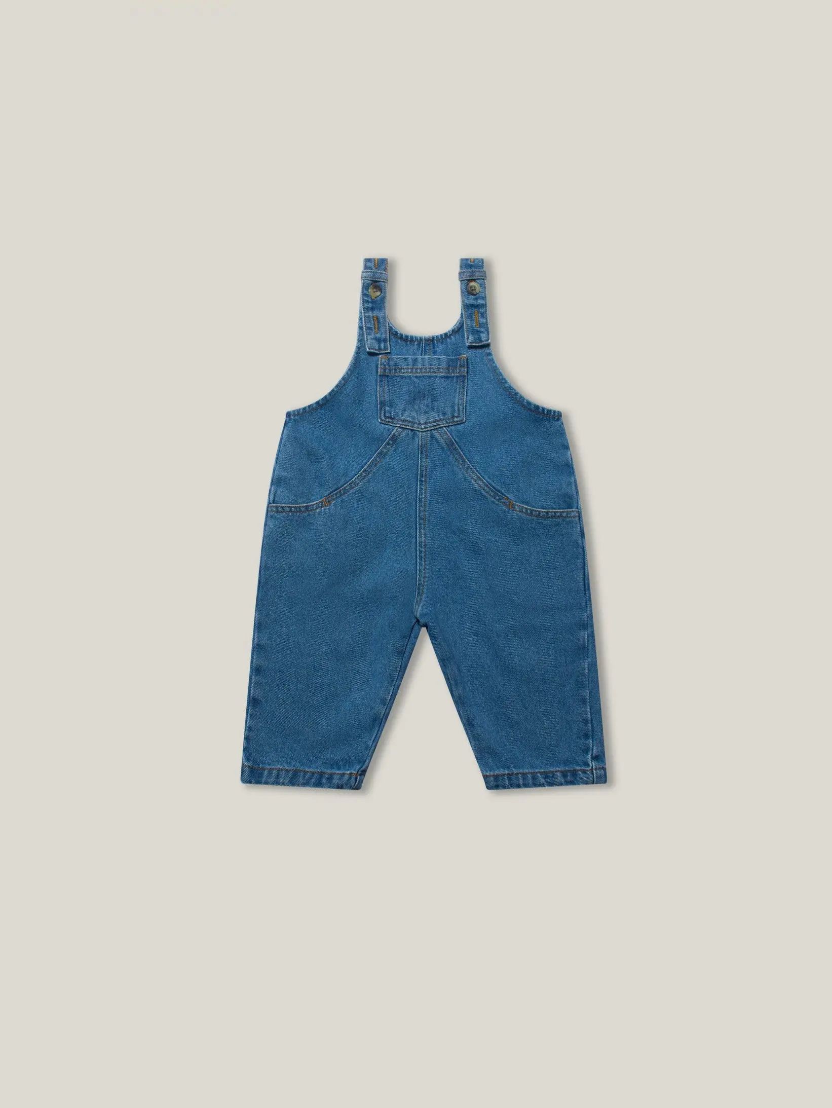 Kids Denim Dungarees